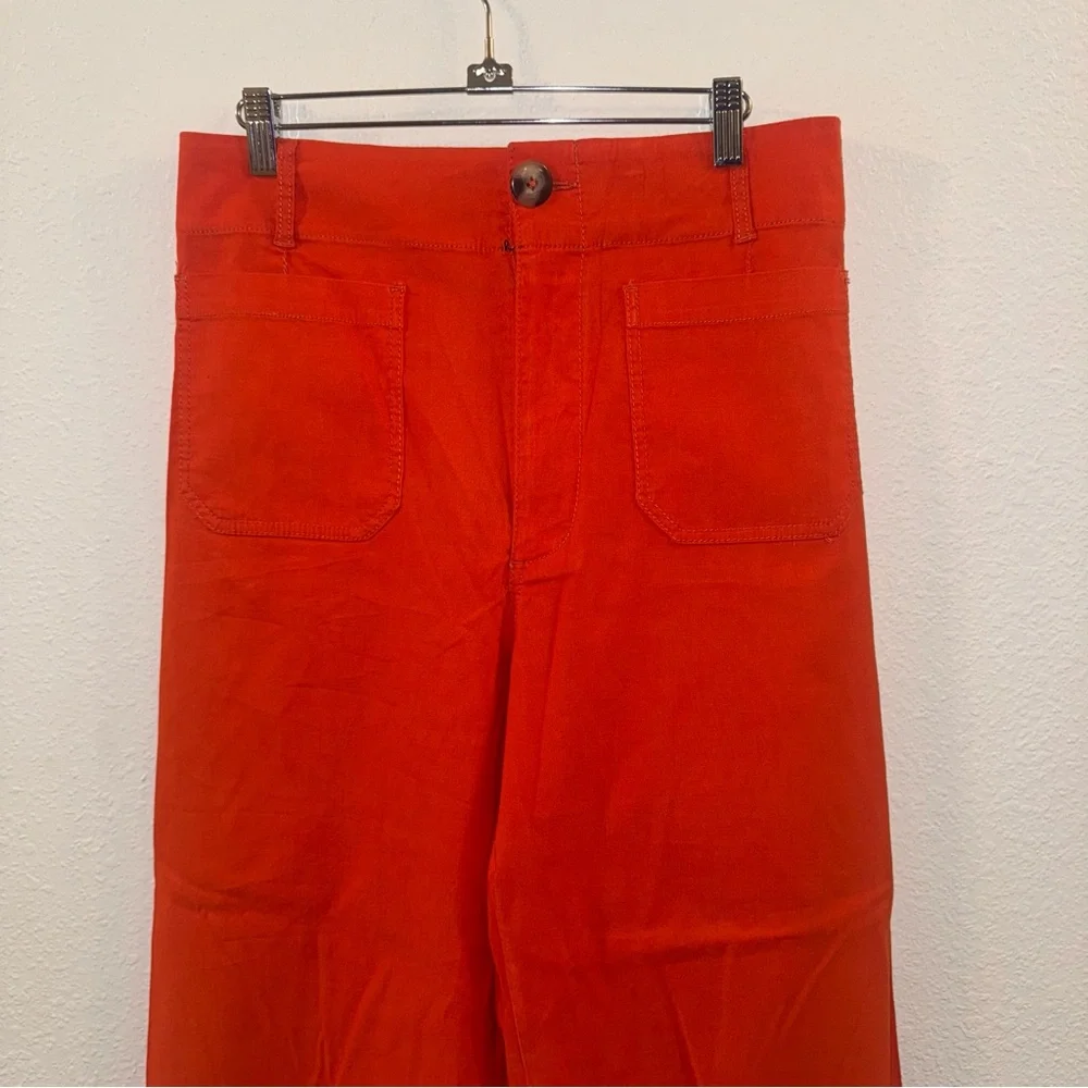 Anthropologie The Colette Magic Fabric Crop Wide-Leg Pants by Maeve. - Picture 3 of 4